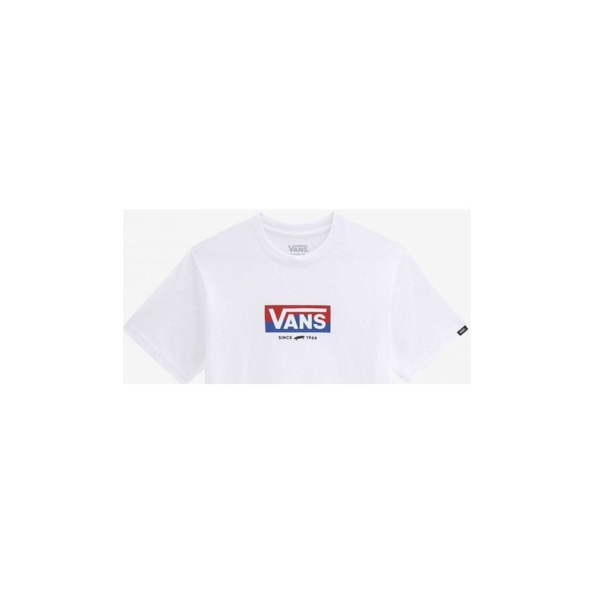 Vêtements Enfant T-shirts & Polos Vans VN0A5FN6WHT1 EASY LOGO-WHITE Blanc