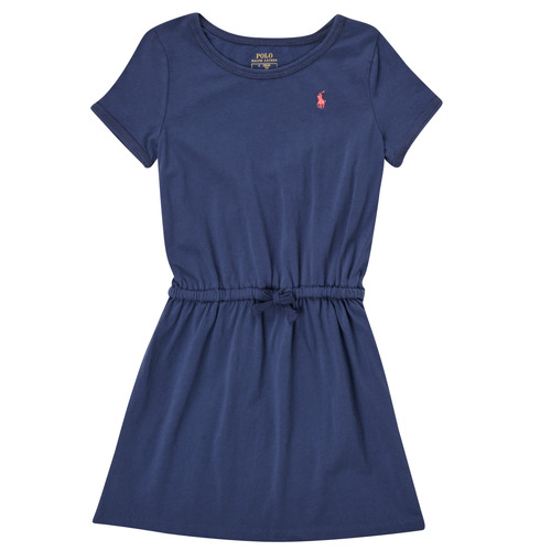 Vêtements Fille Robes courtes Ss Polo Tee-knit POLAW Marine