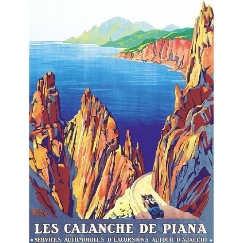 Maison & Déco Linge de maison Editions Clouet Décoration métallique Corse - Calanche de Piana Bleu