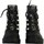 Chaussures Femme Boots Desigual Bottines Cuir Montante Biker Pearl Noir