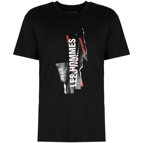 Vêtements Homme T-shirts manches courtes Les Hommes LJT224-710P | Logo Noir