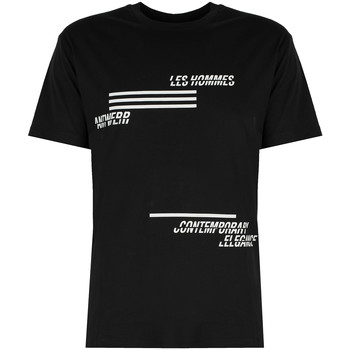 Vêtements Homme T-shirts manches courtes Les Hommes LJT208-700P | Contemporary Elegance Noir