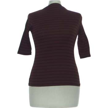 Vêtements Femme Tops / Blouses Pull And Bear Top Manches Courtes  36 - T1 - S Marron
