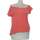 Vêtements Femme T-shirts & Polos Zara top manches courtes  36 - T1 - S Rose Rose