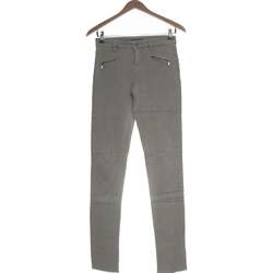Vêtements Femme distressed effect cropped denim jeans item Promod Pantalon Slim Femme  34 - T0 - Xs Gris