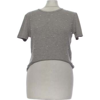 Vêtements Femme Sun & Shadow Zara top manches courtes  38 - T2 - M Gris Gris