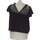 Vêtements Femme T-shirts & Polos Mango top manches Travel  36 - T1 - S Noir Noir