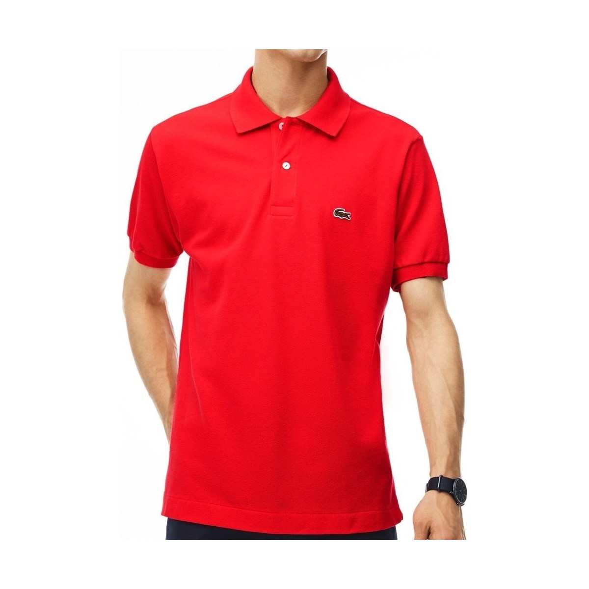 Vêtements Homme T-shirts manches courtes Lacoste L121200ZBG Rouge