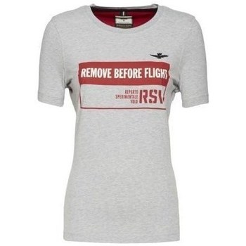 Vêtements Femme T-shirts manches courtes Aeronautica Militare 202TS1754DJ48617 Blanc