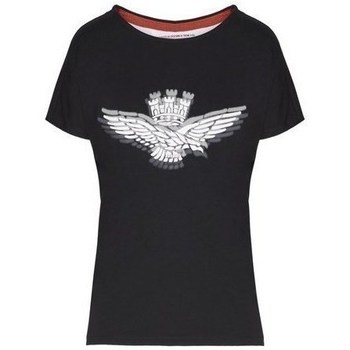 Vêtements Femme T-shirts manches courtes Aeronautica Militare TS1881DJ35908 Noir