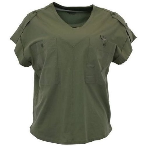Vêtements Femme T-shirts manches Allusion Aeronautica Militare TS1883DJ35939 Vert