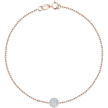 Montres & Bijoux Femme Bracelets Cleor Bracelet en argent 925/1000 et cristal Rose