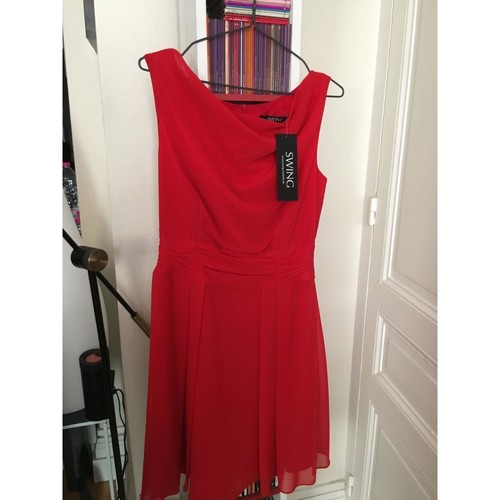 Sans marque Très jolie robe en mousseline de soie, jamais portée Rouge -  Vêtements Robes courtes Femme 20,00 €