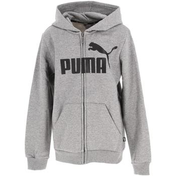Vêtements Garçon Sweats track Puma Ess big logo grc fzcap sw jr Gris