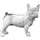 Maison & Déco Statuettes et figurines Signes Grimalt Figure Frange Bulldog Blanc