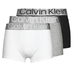 Calvin Klein Vit huvtröja med tre centrerade loggor