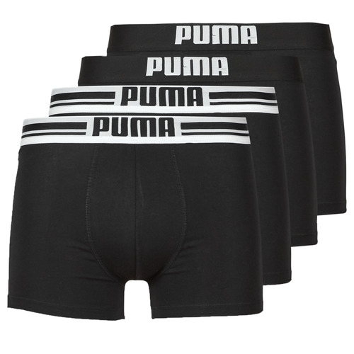Sous-vêtements Puma Puma Placed Logo X4 Noir - Livraison Gratuite 