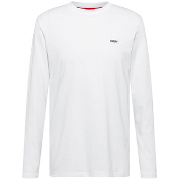 Vêtements Homme T-shirts & Polos BOSS T-shirt à manches longues  Derol212 blanc Blanc