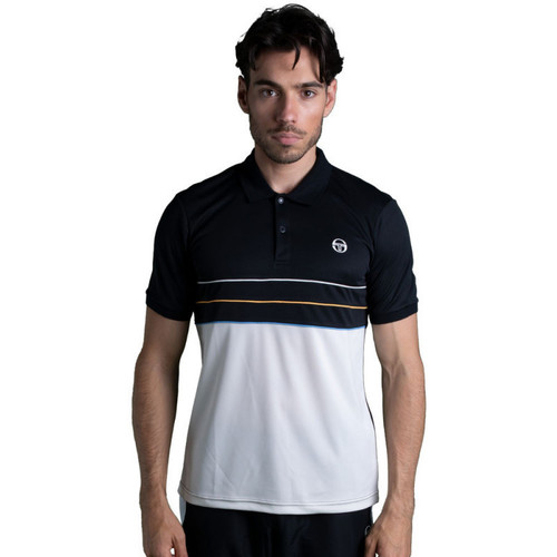 Sergio Tacchini Polo Amarillis Noir Noir - Vêtements T-shirts & Polos Homme  22,34 €