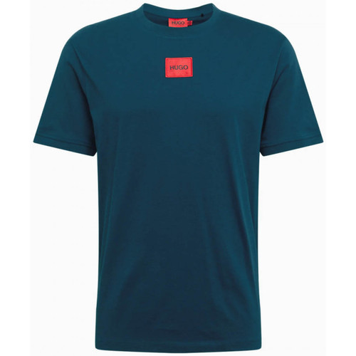 Vêtements Homme T-shirts manches courtes BOSS T-shirt  Regular Fit en coton Diragolino212 Bleu
