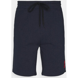 Vêtements Homme Shorts / Bermudas BOSS Short  Diz212 Relaxed Fit en coton bleu marine Bleu