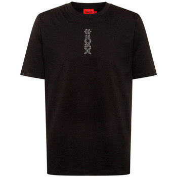 Vêtements Homme T-shirts manches courtes BOSS T-shirt  Durned213 noir/blanc Noir