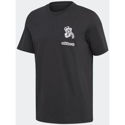 Vêtements T-shirts rottweiler manches courtes adidas Originals T-shirt   GOOFY Noir