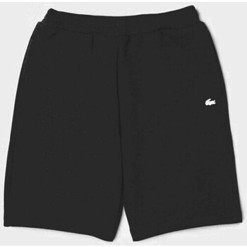 Vêtements Homme Shorts / Bermudas Lacoste Bermuda  Noir en coton mélangé uni Noir
