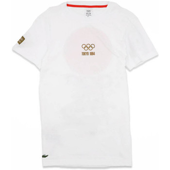 Vêtements Homme T-shirts & Polos Lacoste T-shirt  Edition Tokyo Olympique Blanc Blanc