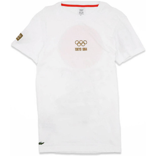 Lacoste T-shirt Edition Tokyo Olympique Blanc Blanc - Vêtements T-shirts &  Polos Homme 43,68 €