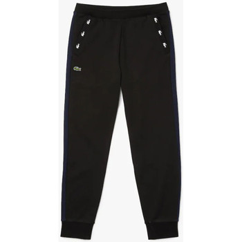 Vêtements Homme Pantalons Lacoste Pantalon de jogging  en molleton avec détails contrastés Noir