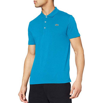 Vêtements Homme Polos manches courtes Lacoste Polo  Sport uni slim fit Bleu