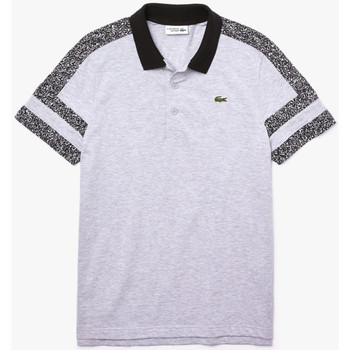 Vêtements Homme T-shirts & Polos Lacoste Polo  SPORT en coton ultra léger avec manches imprimées Gris