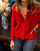 Vêtements Femme Gilets / Cardigans Céleste IRIS Rouge