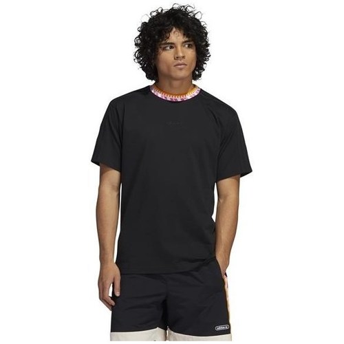Vêtements Homme T-shirts manches courtes adidas Originals Rib Detail Noir