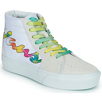 Chaussures Femme Baskets montantes Vans SK8-Hi Platform 2.0 Blanc / Multicolor