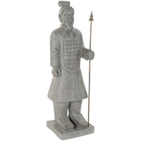 Sandales et Nu-pieds Statuettes et figurines Item International Statue en Fibre de verre d'un Soldat de l'armée de terre c Gris