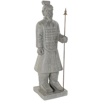 Lampe Rétro En Métal Et Statuettes et figurines Item International Statue en Fibre de verre d'un Soldat de l'armée de terre c Gris