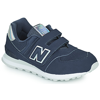 Chaussures Fille Baskets basses New Balance 574 Marine