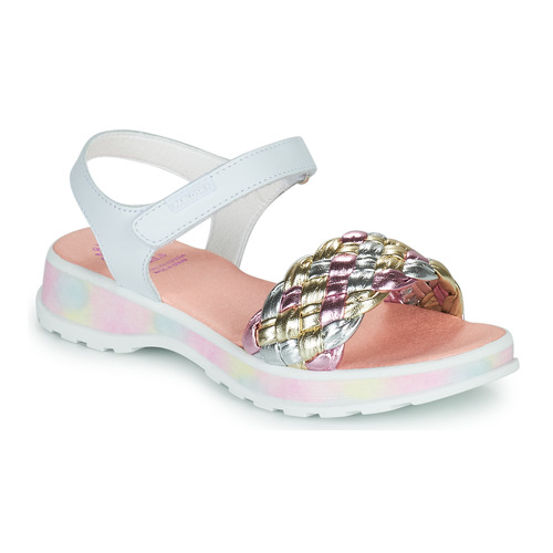 Chaussures Fille Pulls & Gilets Pablosky TOREN Blanc / Multicolore