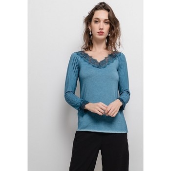 Vêtements Femme Débardeurs / T-shirts sans manche Scarpy Creation Top CINDY SWEET Bleu