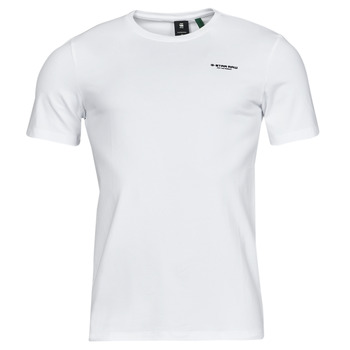 Vêtements Homme T-shirts manches courtes G-Star Raw SLIM BASE R T S\S Blanc