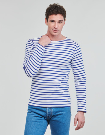 Vêtements Homme T-shirts manches longues Armor Lux HOUAT Blanc / Bleu