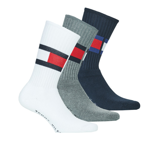 Accessoires adidas s80982 pants girls outfits boys Tommy Hilfiger SOCK X3 Blanc / Marine / Gris