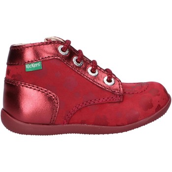 Chaussures Fille Bottines Kickers 879050-10 BONZIP-2 Rouge