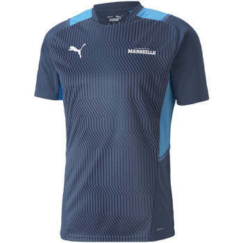 Vêtements Homme T-shirts manches courtes Puma Maillot Om Training 2021-22 Bleu