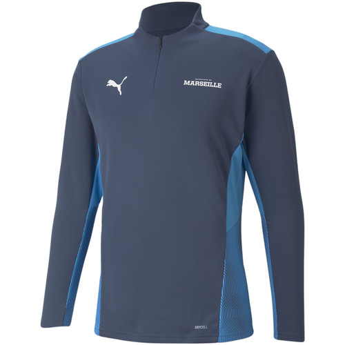 Vêtements Homme Sweats Puma Training Top Om 1/4 Zip 2021-22 Bleu