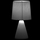 Maison & Déco Lampes à poser Item International Lampe en Grès Gris foncé 25 cm Gris