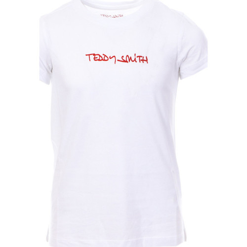 Vêtements Fille T-shirts manches courtes Teddy Smith 51006687D Blanc