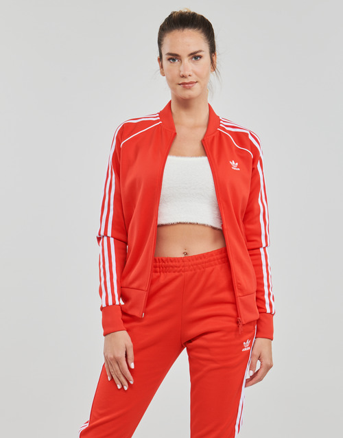 adidas Originals SST TRACKTOP PB vivid red - Livraison Gratuite | Spartoo !  - Vêtements Vestes de survêtement Femme 52,00 €